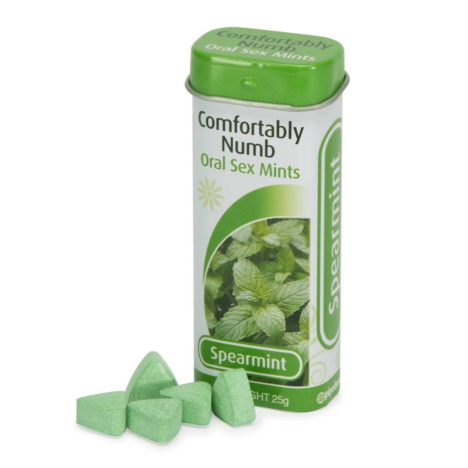 green pack of oral sex mints